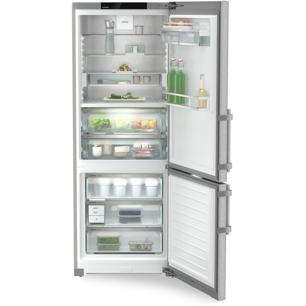 Liebherr CBNsdb775i No Frost Fridge Freezer, 70/30, Silver, B Rated | Atlantic Electrics