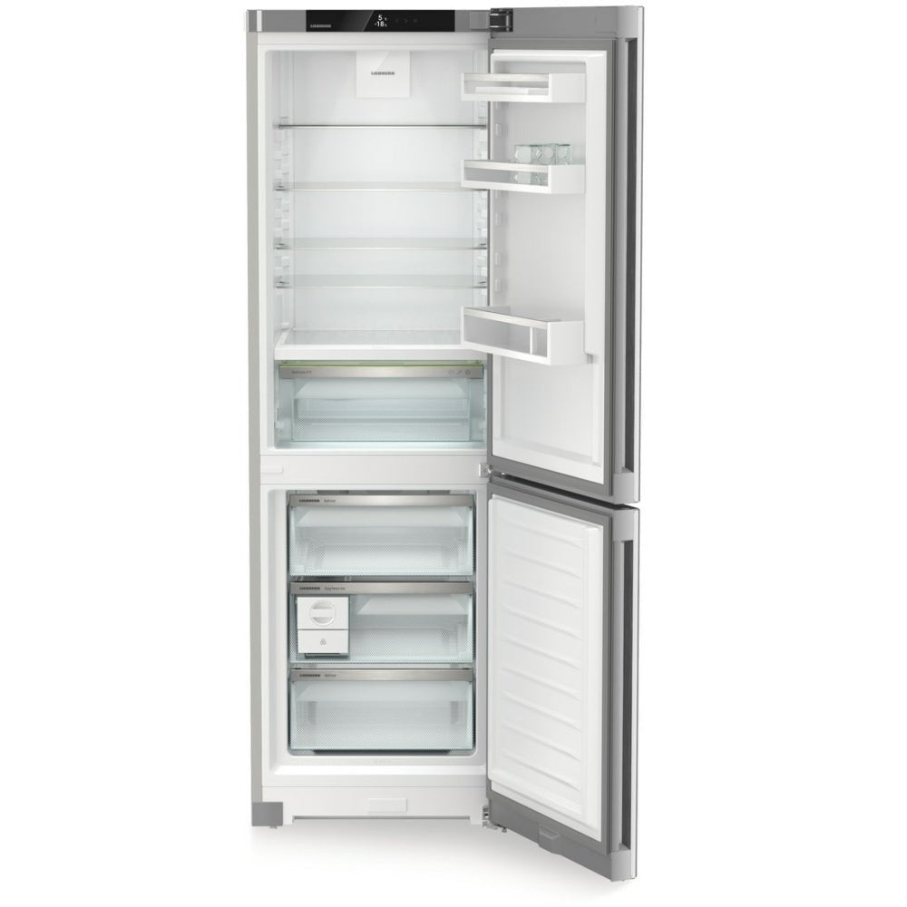 Liebherr CBNsdc522i Fridge Freezer, Silver, C Rated | Atlantic Electrics - 42719037096159 
