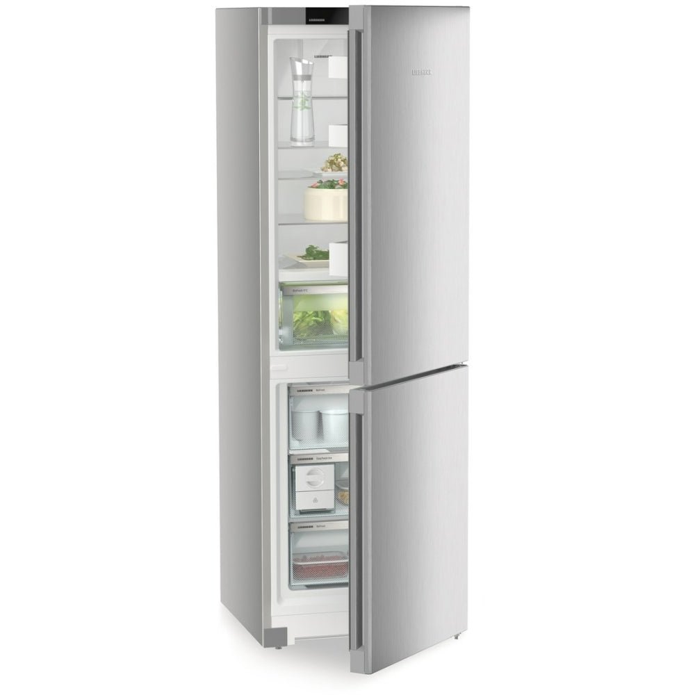 Liebherr CBNsdc522i Fridge Freezer, Silver, C Rated | Atlantic Electrics - 42719036178655 