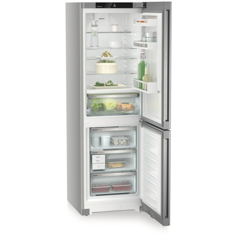 Liebherr CBNsdc522i Fridge Freezer, Silver, C Rated | Atlantic Electrics - 42719036244191 