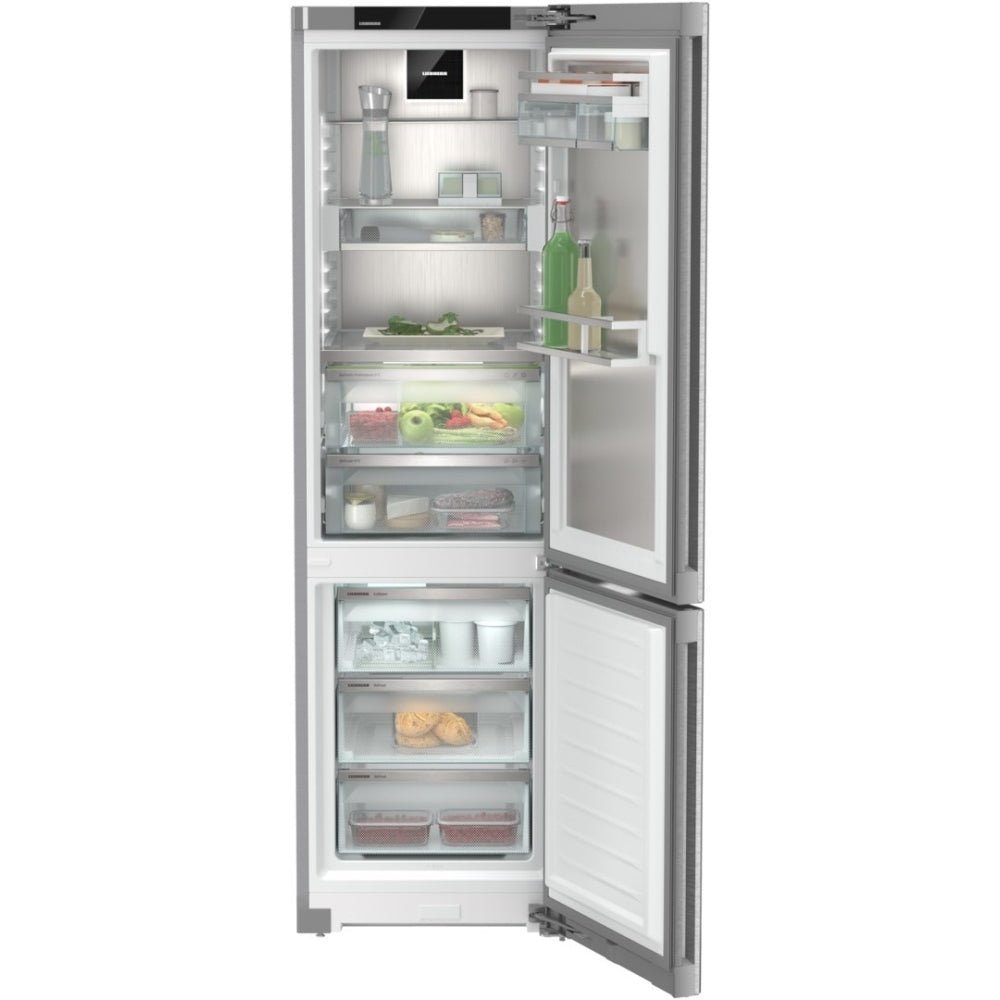 Liebherr CBNstb579i Fridge Freezer, Silver, B Rated | Atlantic Electrics - 42719037358303 