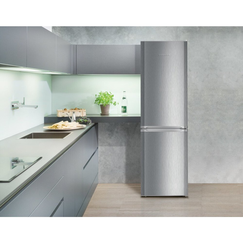 Liebherr CUele 3331 Low Frost Fridge Freezer, 70/30, Silver, E Rated | Atlantic Electrics - 42852876615903 