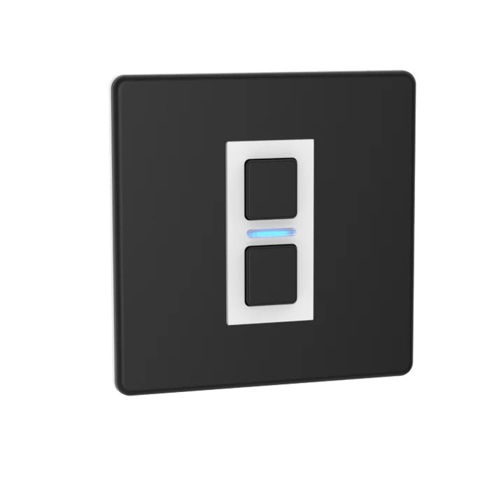 Lightwave LP21MK2 1 Gang Smart Dimmer Switch, Works with Alexa, Google Assistant, HomeKit, iOS & Android Compatible - Matte Black | Atlantic Electrics - 42330240188639 