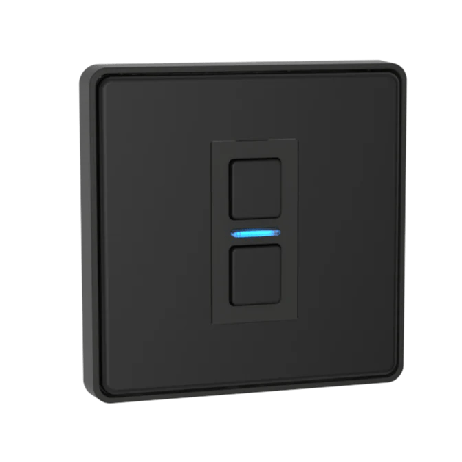 Lightwave LP21MK2 1 Gang Smart Dimmer Switch, Works with Alexa, Google Assistant, HomeKit, iOS & Android Compatible - Matte Black | Atlantic Electrics
