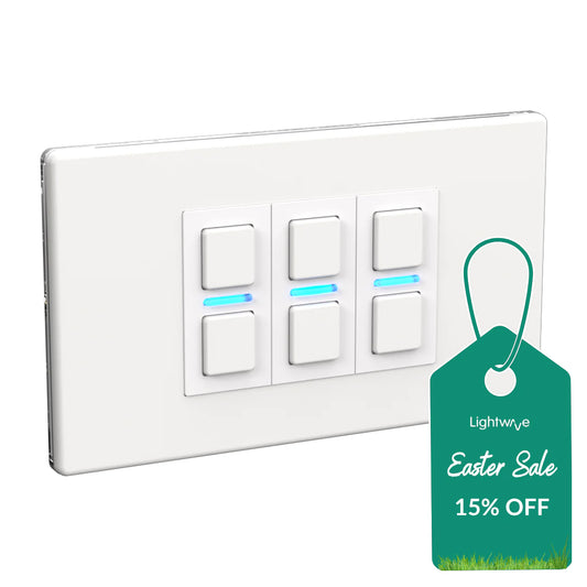 Lightwave LP23MK2 Smart Dimmer with Energy Monitoring, 3 Gang, White Works with Alexa, Google Assistant, HomeKit. iOS & Android Compatible