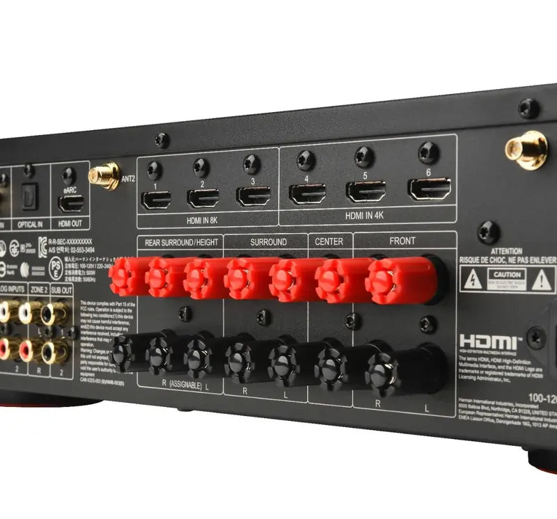 JBL MA710 7.2 Channel 8K AV Receiver, Black - 43077075042527 