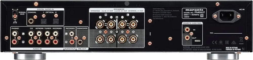 Marantz PM6007 Integrated Stereo Amplifier, Black | Atlantic Electrics - 42713197248735 