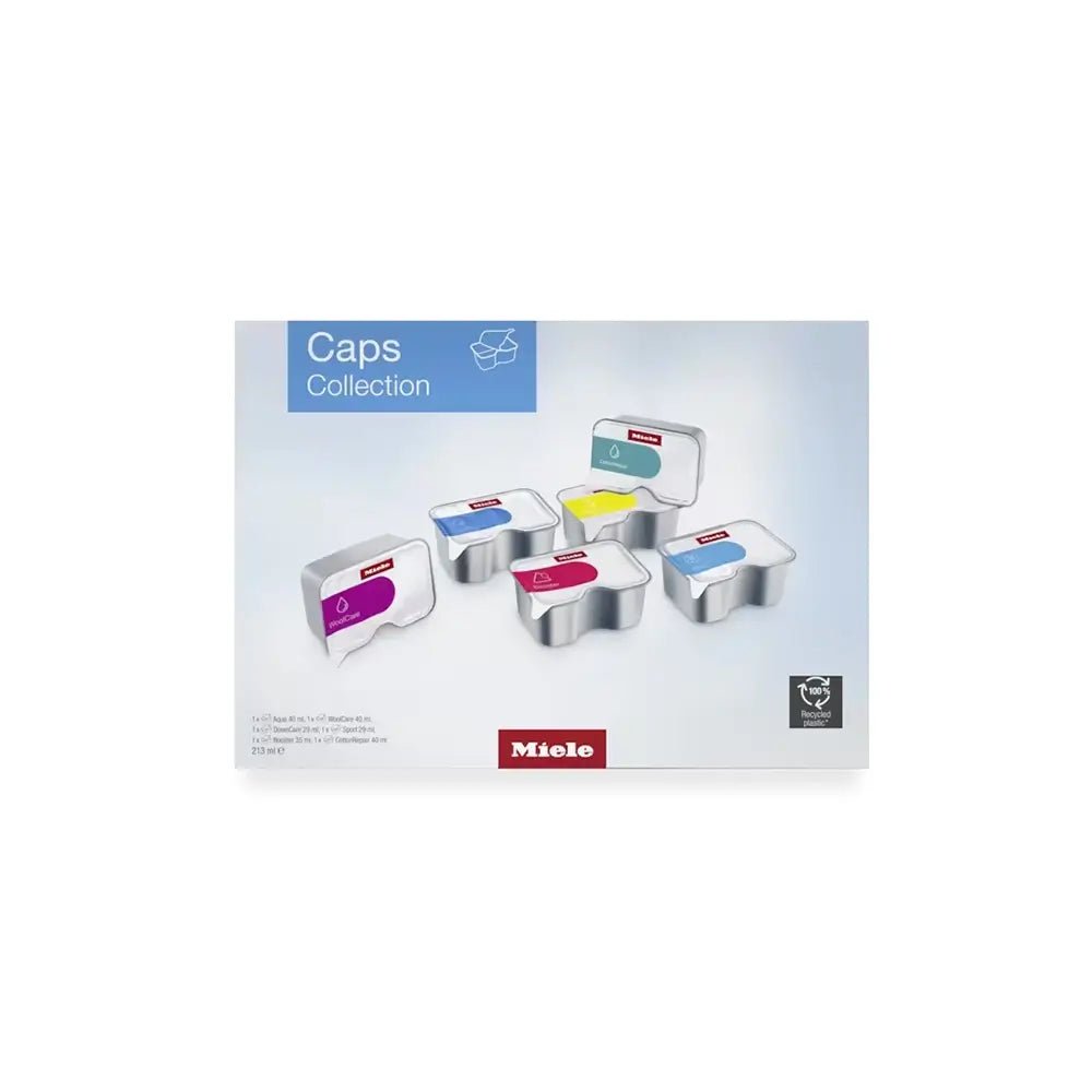 Miele 12014200 WACCO0603L 6-Pack Caps Collection Trial Package with Selected Capsule Types, EasyOpen, for all Miele Washing Machines | Atlantic Electrics - 42472594604255 