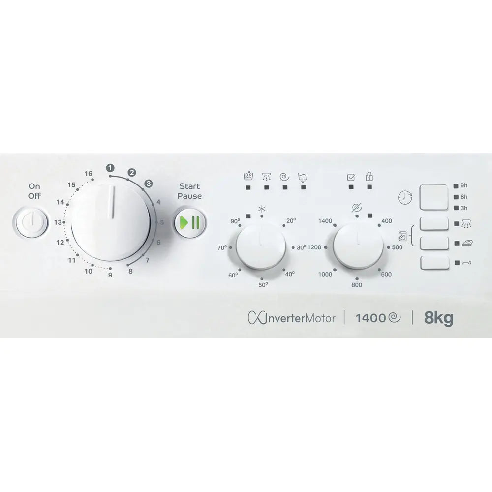 Indesit MTWC81495WUK 8kg 1400 Spin Washing Machine, White - 43595646664927 