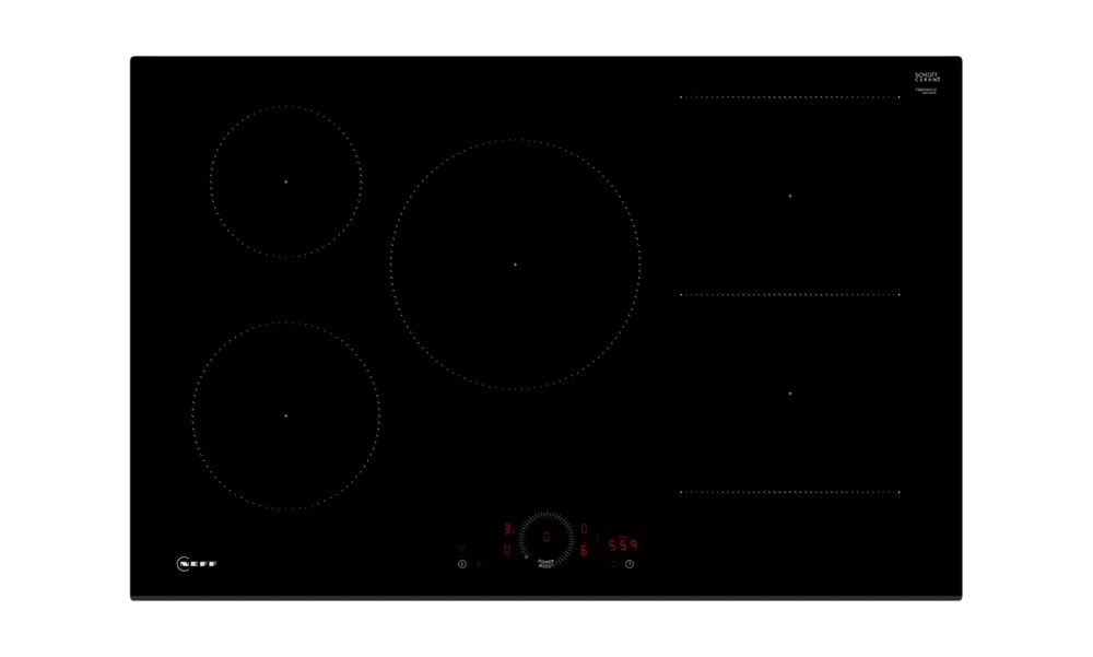 Buy Neff T58FHW1L0KIT 80.2cm Induction Hob with Pan Set Black