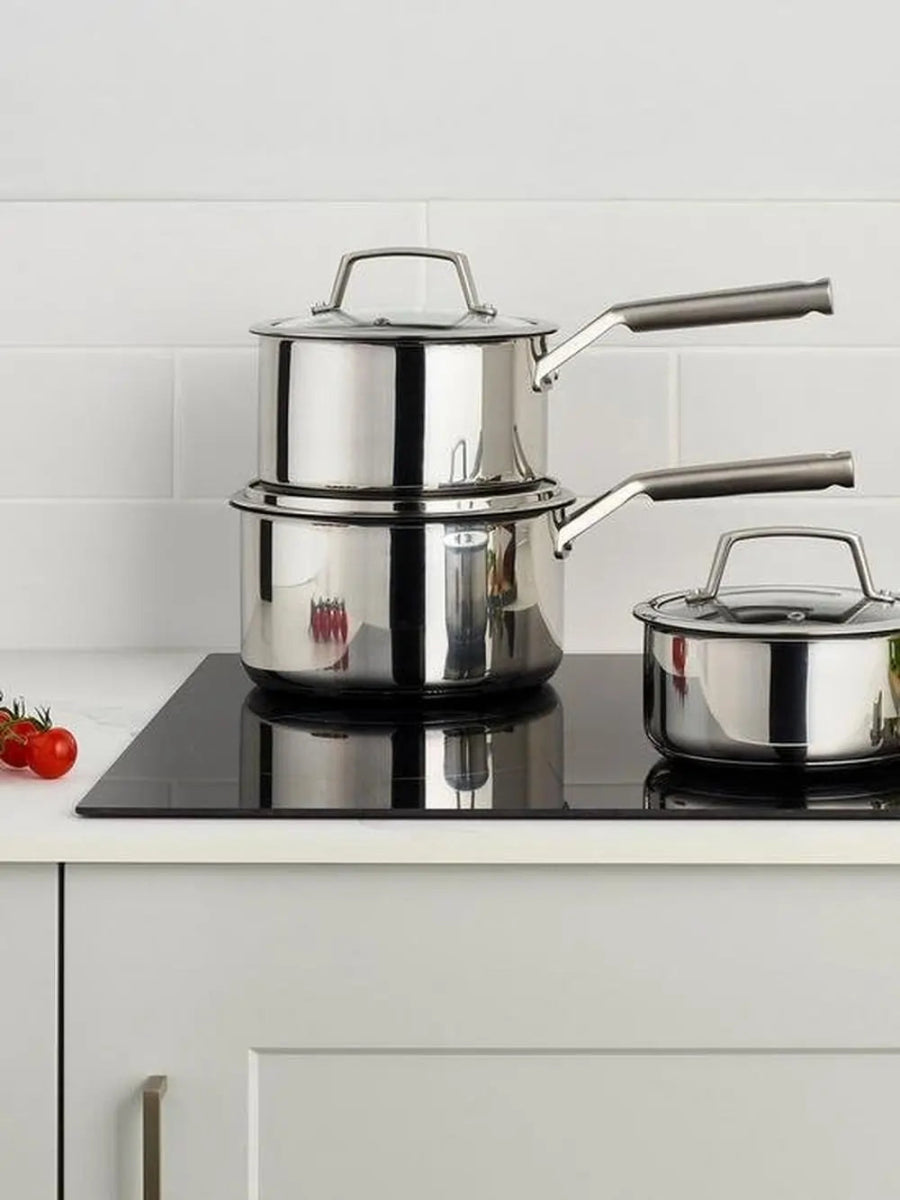Ninja C63000UK 3 Piece Cookware Set - Stainless Steel | Atlantic Electrics - 42538250764511 