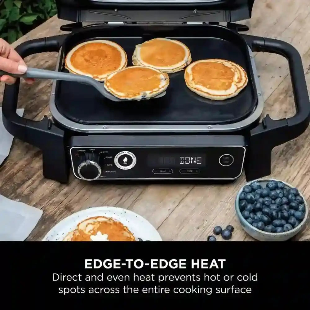 Ninja XSKGRIDPLTEUK Woodfire Electric BBQ Flat Plate - Black | Atlantic Electrics