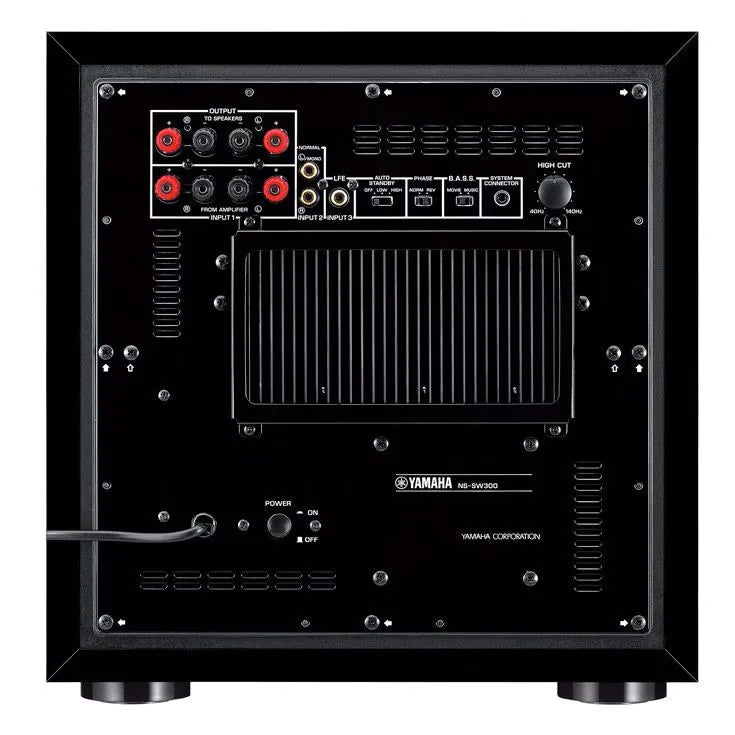 Yamaha NSSW300 250W Powered Subwoofer With 10 inch Woofer, Piano Black