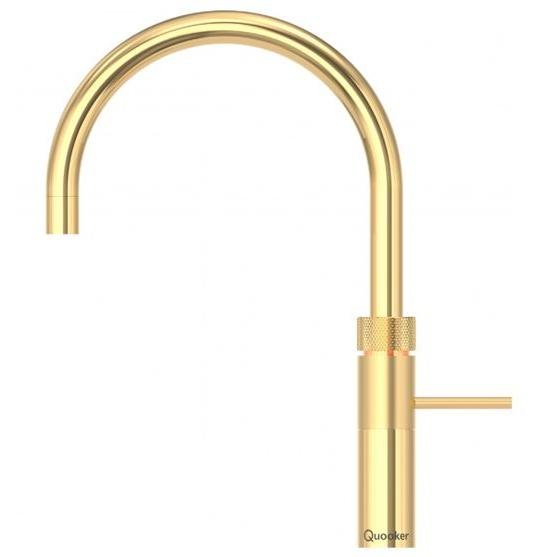 Quooker 3 in 1 Combi 2.2 Fusion Round Gold Boiling Water Tap | Atlantic Electrics