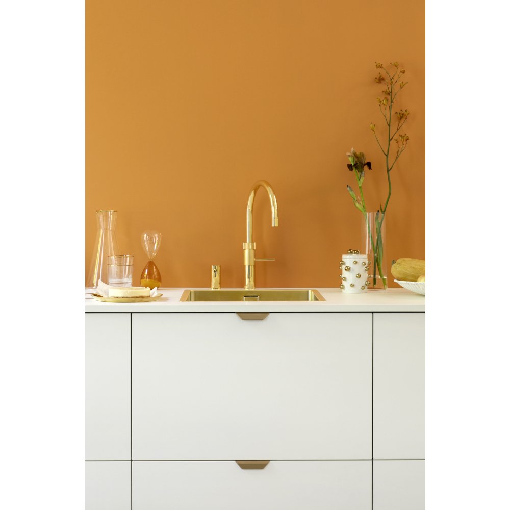 Quooker 3 in 1 Combi 2.2 Fusion Round Gold Boiling Water Tap | Atlantic Electrics - 42852918821087 