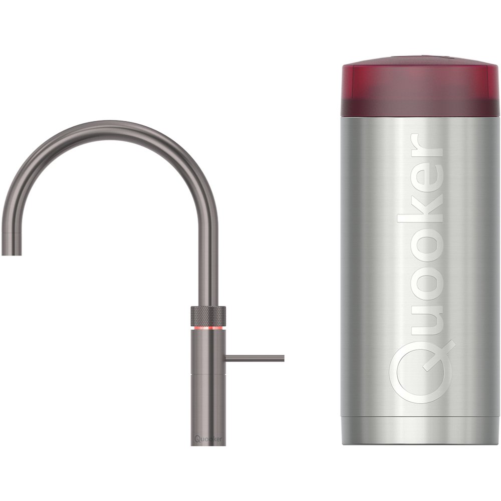 Quooker 3 in 1 Combi 2.2 Fusion Round Gunmetal Boiling Water Tap, Gun Metal | Atlantic Electrics - 42852919083231 