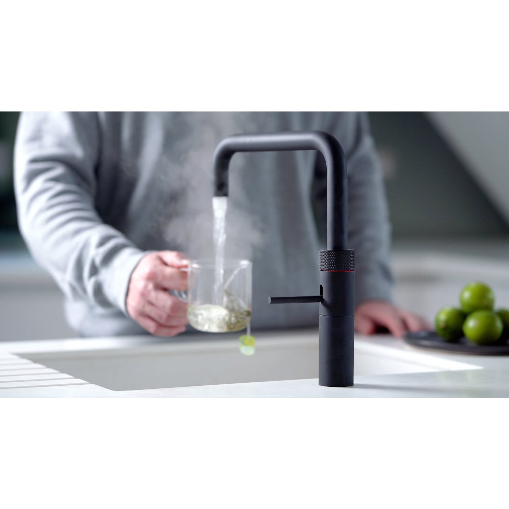 Quooker 3 in 1 Combi 2.2 Fusion Square Black Boiling Water Tap | Atlantic Electrics