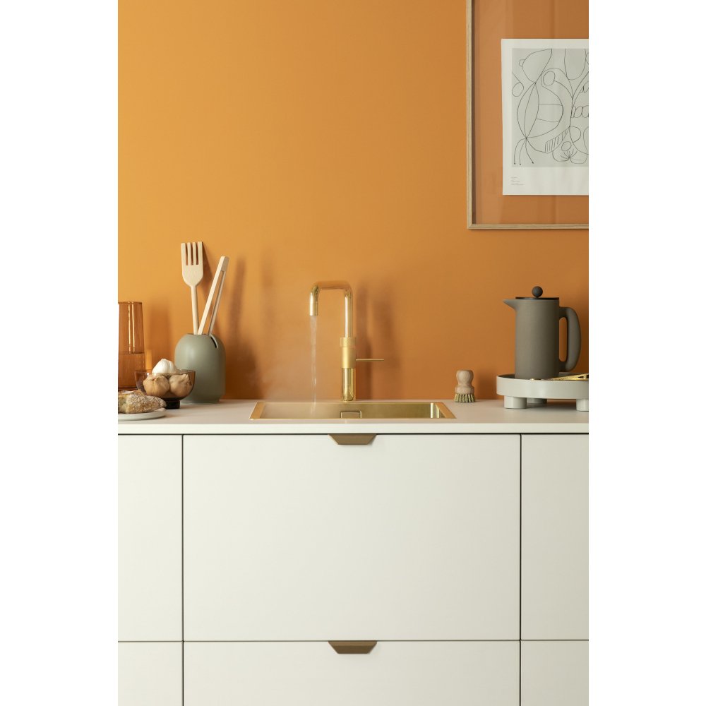 Quooker 3 in 1 Combi 2.2 Fusion Square Gold Boiling Water Tap | Atlantic Electrics - 42852920557791 