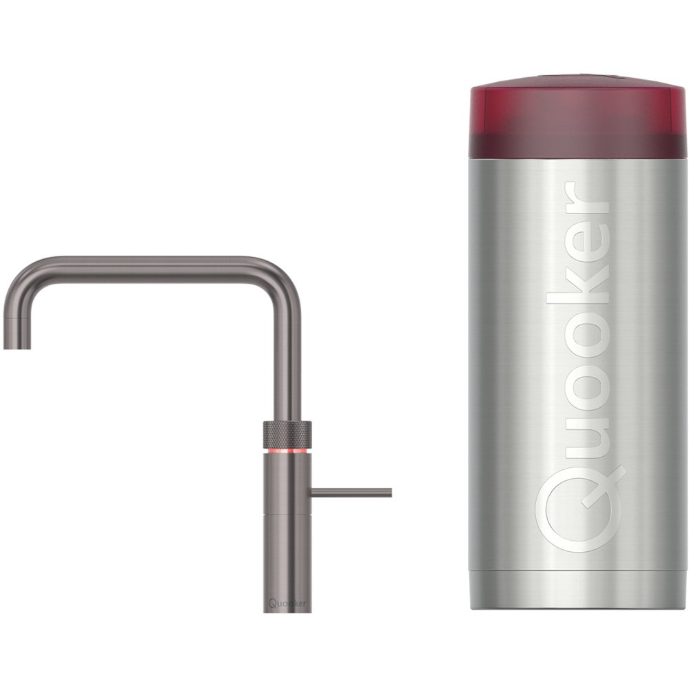 Quooker 3 in 1 Combi 2.2 Fusion Square Gunmetal Boiling Water Tap, Gun Metal | Atlantic Electrics