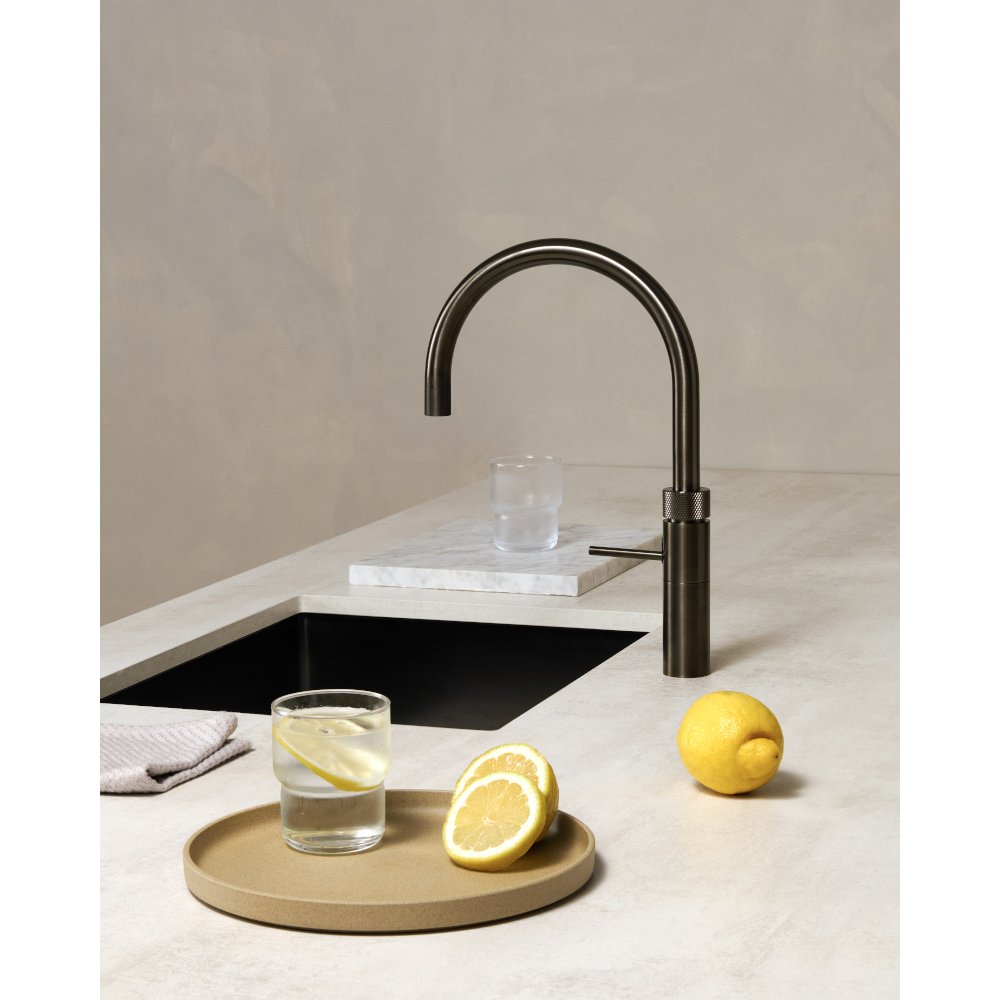 Quooker 3 in 1 PRO3 Fusion Round Gunmetal Boiling Water Tap, Gun Metal | Atlantic Electrics