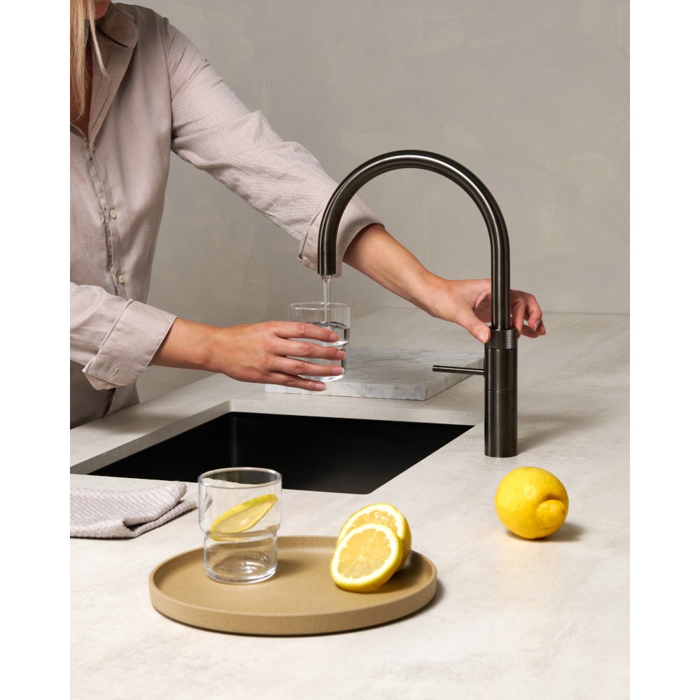 Quooker 3 in 1 PRO3 Fusion Round Gunmetal Boiling Water Tap, Gun Metal | Atlantic Electrics