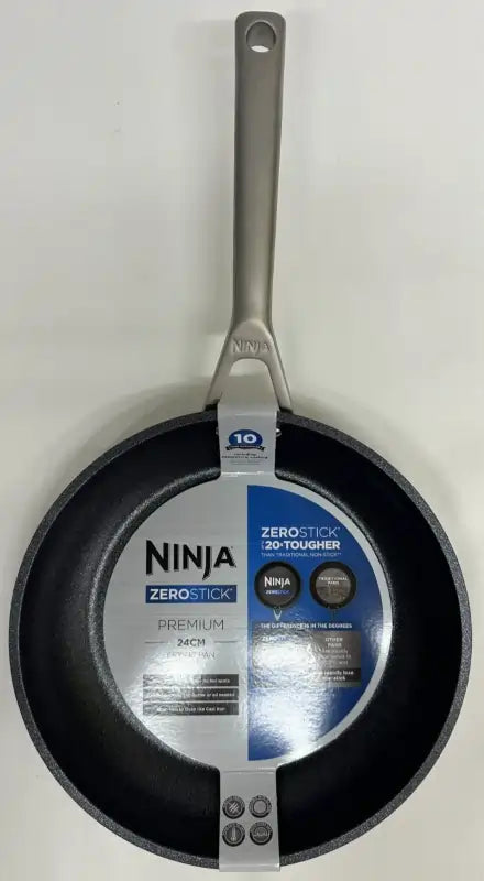 Ninja Essentials C10024UK 24cm Frying Pan With 10 Year Warranty, Black