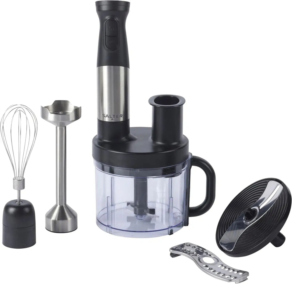 Salter EK5877 1500W 5 - in - 1 Compact Food Chopper And Stick Blender | Atlantic Electrics - 42915266953439 