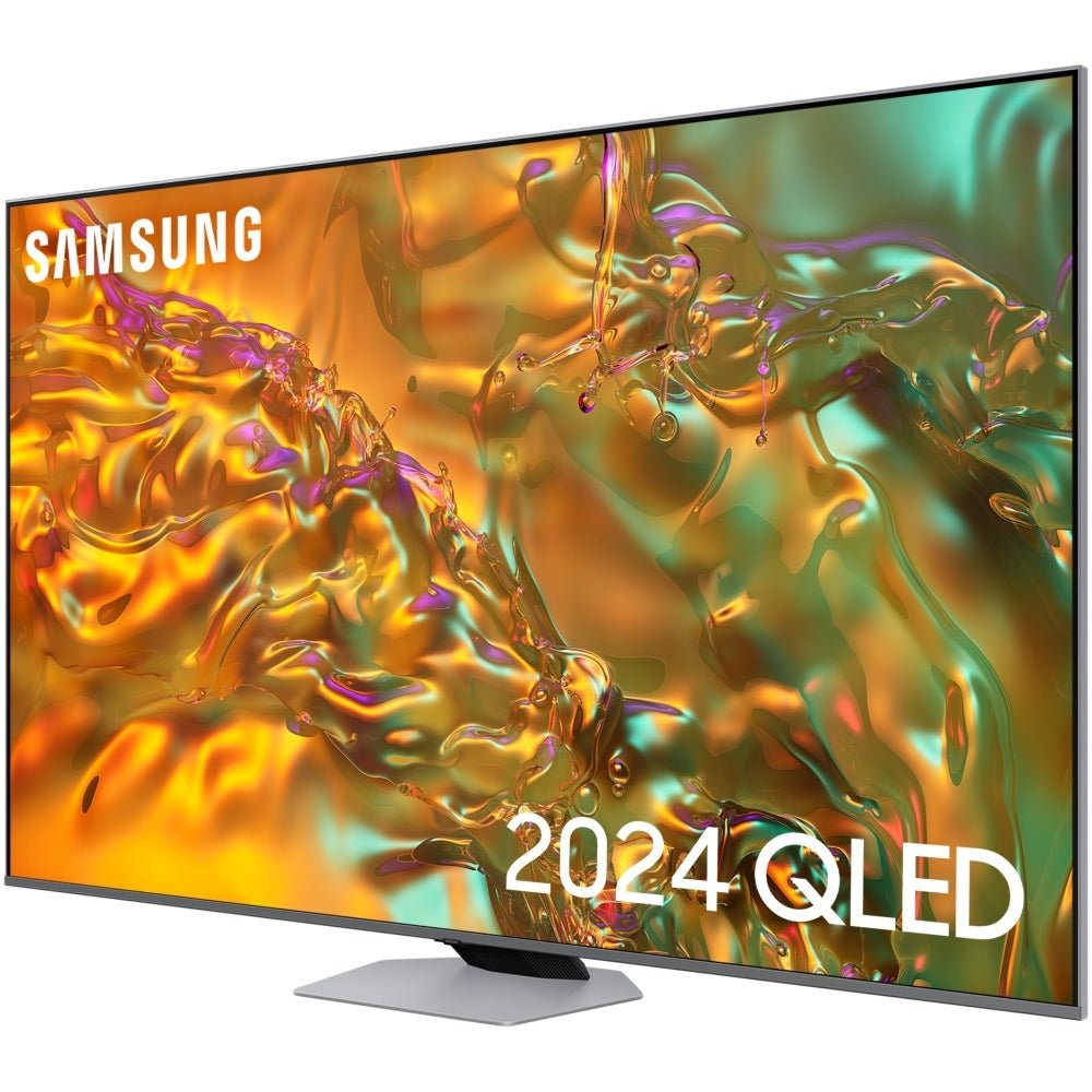 Samsung QE55Q80DATXXU Q80D 55" QLED 4K HDR Smart TV, 4K Ultra HD, Silver | Atlantic Electrics