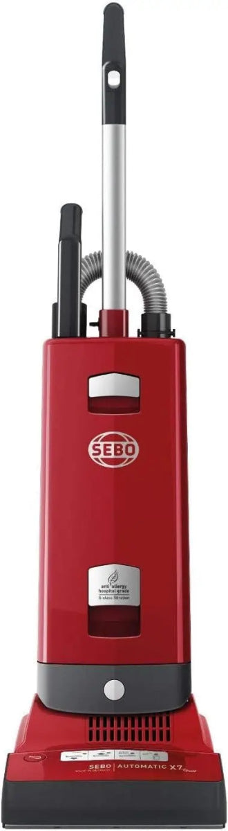 Sebo 91503GB X7 Bagged Upright Vacuum Cleaner, Red | Atlantic Electrics - 42789729534175 