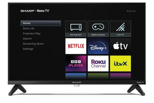 Sharp 1TC24GD2225K 24 inch HD Ready Frameless Smart Roku Television | Atlantic Electrics