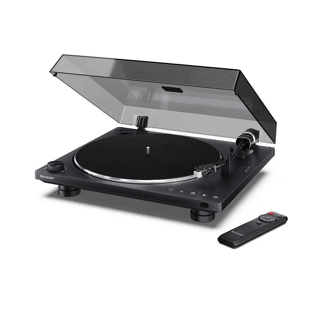 Sharp RP-TT100 Bluetooth Automatic Hi-Fi Turntable With Remote Control, Black