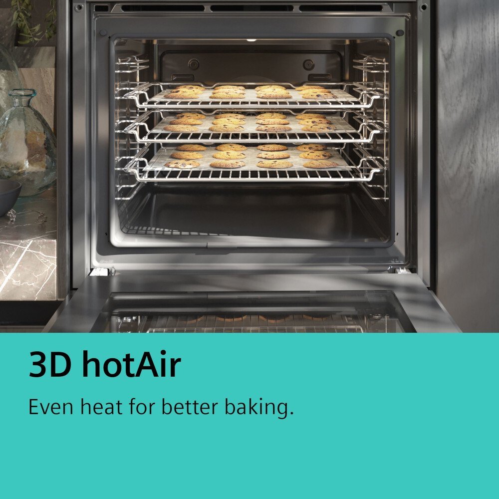 Siemens HB732G1B1B iQ700 Built - In Electric Single Oven, Black, A+ Rated | Atlantic Electrics