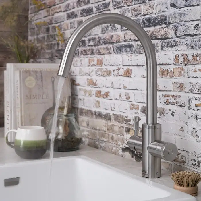 QETTLE Q9400PV Signature Modern 4-in-1 Boiling Water Tap With 4 Litre Tank, Stainless Steel