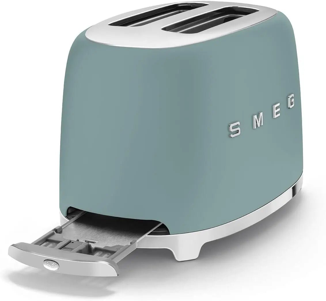 SMEG TSF01EGMUK Retro Style 2-Slice Toaster - Matte Emerald Green | Atlantic Electrics
