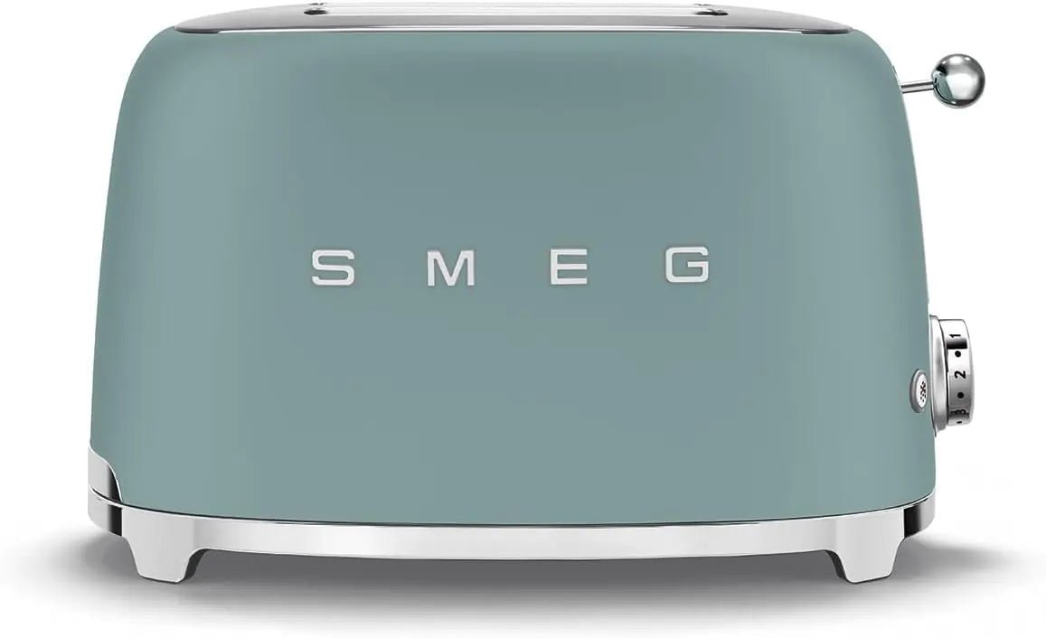 SMEG TSF01EGMUK Retro Style 2-Slice Toaster - Matte Emerald Green | Atlantic Electrics