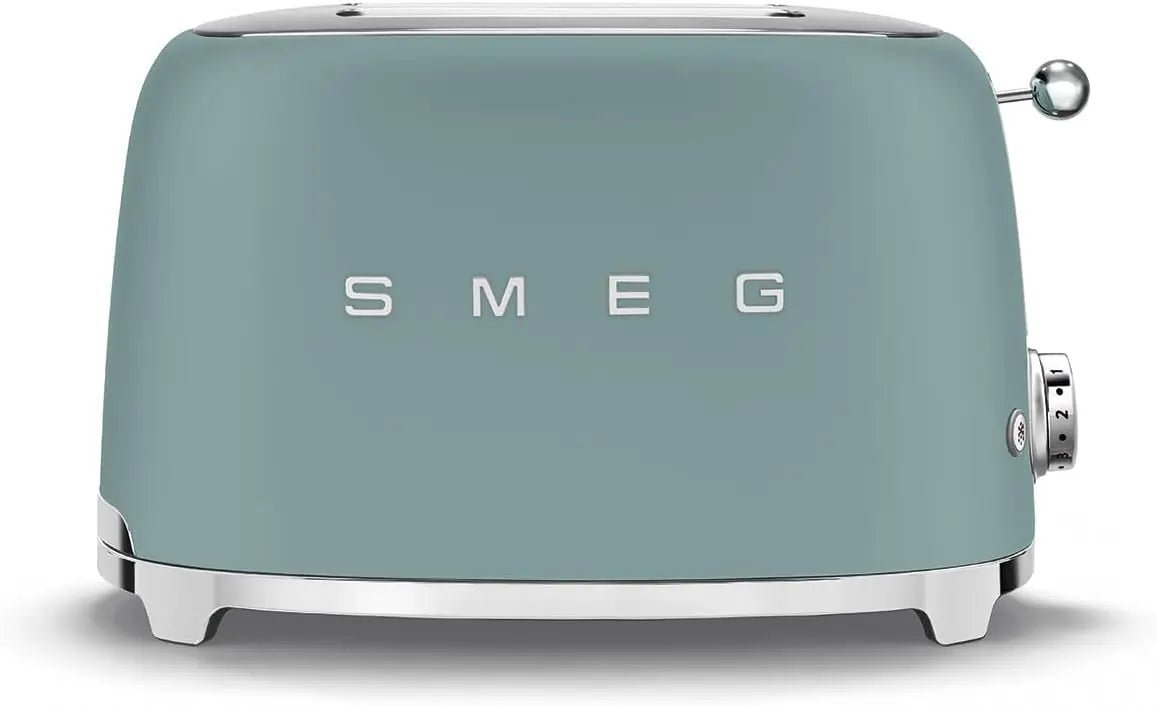 SMEG TSF01EGMUK Retro Style 2-Slice Toaster - Matte Emerald Green | Atlantic Electrics