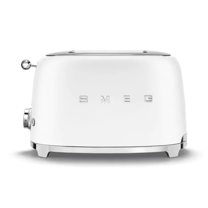 SMEG TSF01WHMUK Retro Style 2-Slice Toaster - Matte White | Atlantic Electrics - 42320616653023 