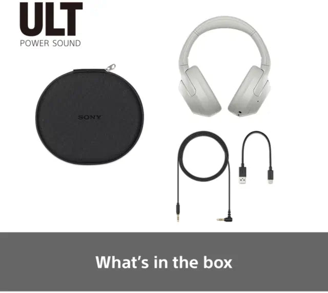 Sony WH-ULT900N ULT Wear Noise Cancelling Wireless Bluetooth Over-Ear Headphones with ULT POWER SOUND & Mic/Remote, White | Atlantic Electrics - 42127926755551 