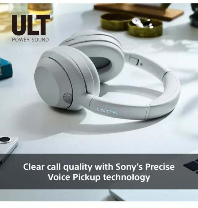 Sony WH-ULT900N ULT Wear Noise Cancelling Wireless Bluetooth Over-Ear Headphones with ULT POWER SOUND & Mic/Remote, White | Atlantic Electrics