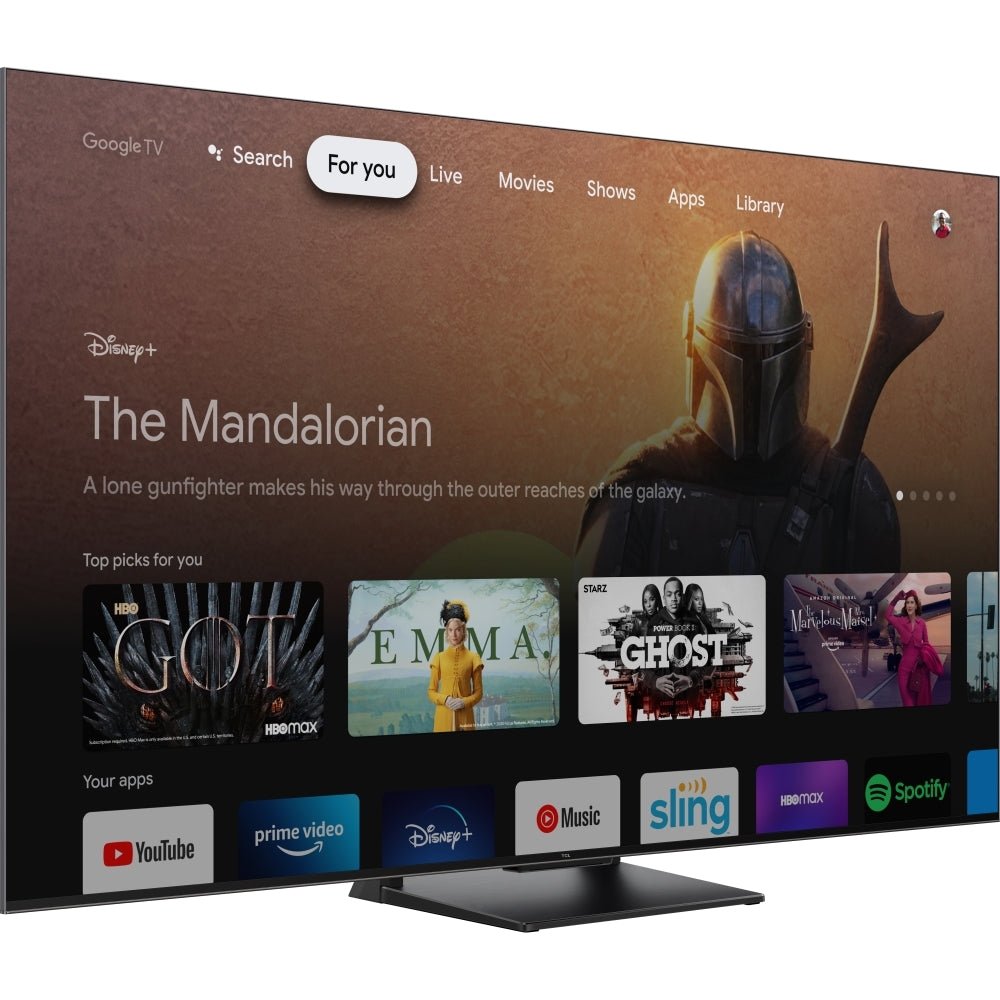 TCL 65C745K 65" 4K QLED HDR Pro Google Television | Atlantic Electrics - 42944952860895 