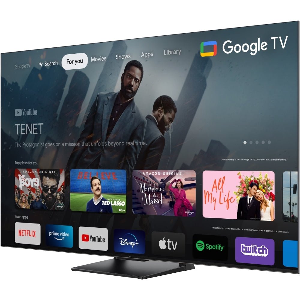 TCL 65C745K 65" 4K QLED HDR Pro Google Television | Atlantic Electrics - 42944952828127 