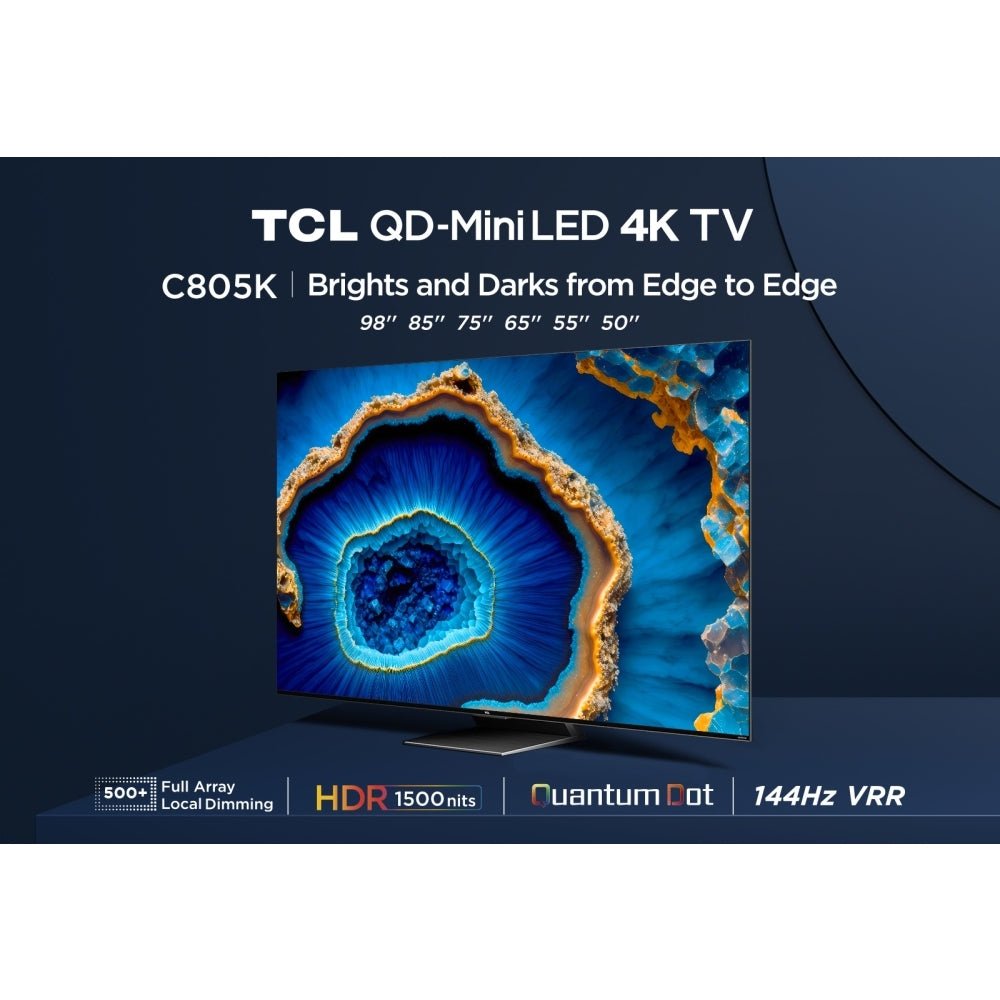 TCL 65C805K 65" 4K QLED Mini - LED HDR Google Television | Atlantic Electrics