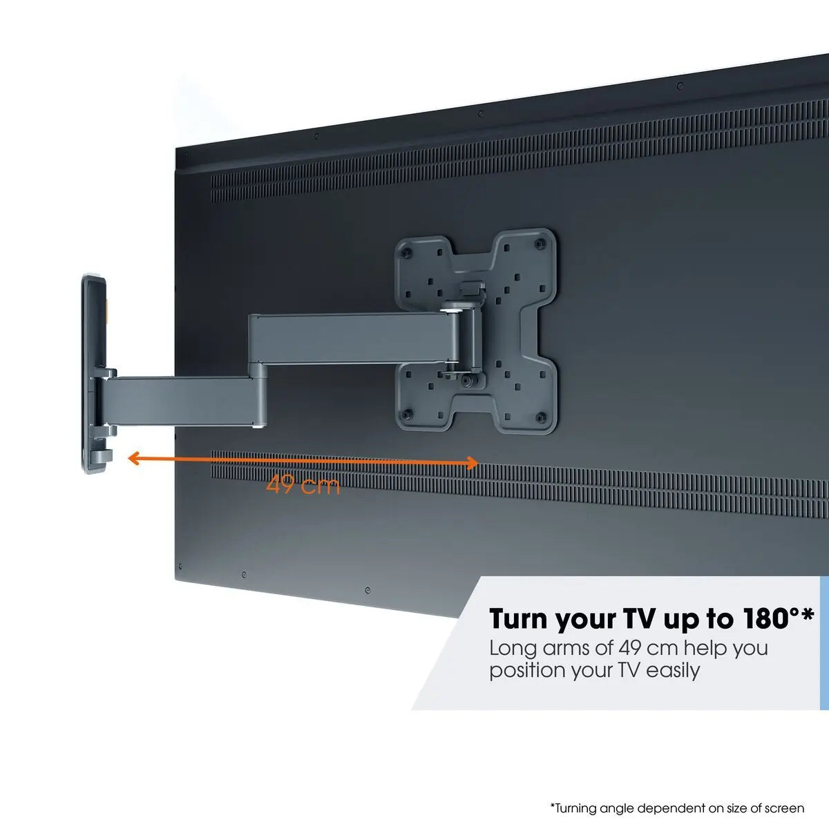 Vogel TVM 3245B Full Motion TV Wall Mount,Black,for 19-43 inch TVs