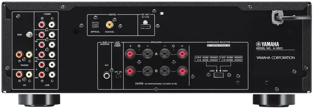 Yamaha A-S301 Natural Sound Integrated Amplifier - Silver | Atlantic Electrics - 42272136659167 