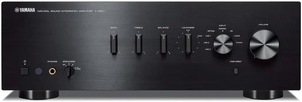 Yamaha A-S501 Natural Sound Integrated Amplifier - Black | Atlantic Electrics - 42272136691935 