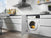 Thumbnail Zanussi Z816WT85BI Integrated Washer Dryer, 8kg, 1600 Spin, White | Atlantic Electrics- 42724272996575