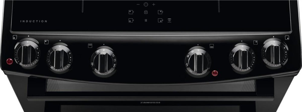 Zanussi ZCI66080BA Induction Electric Cooker with Double Oven, Black, A Rated | Atlantic Electrics - 42724276371679 