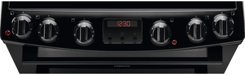 Zanussi ZCV66250BA Electric Cooker with Double Oven | Atlantic Electrics - 42724282761439 