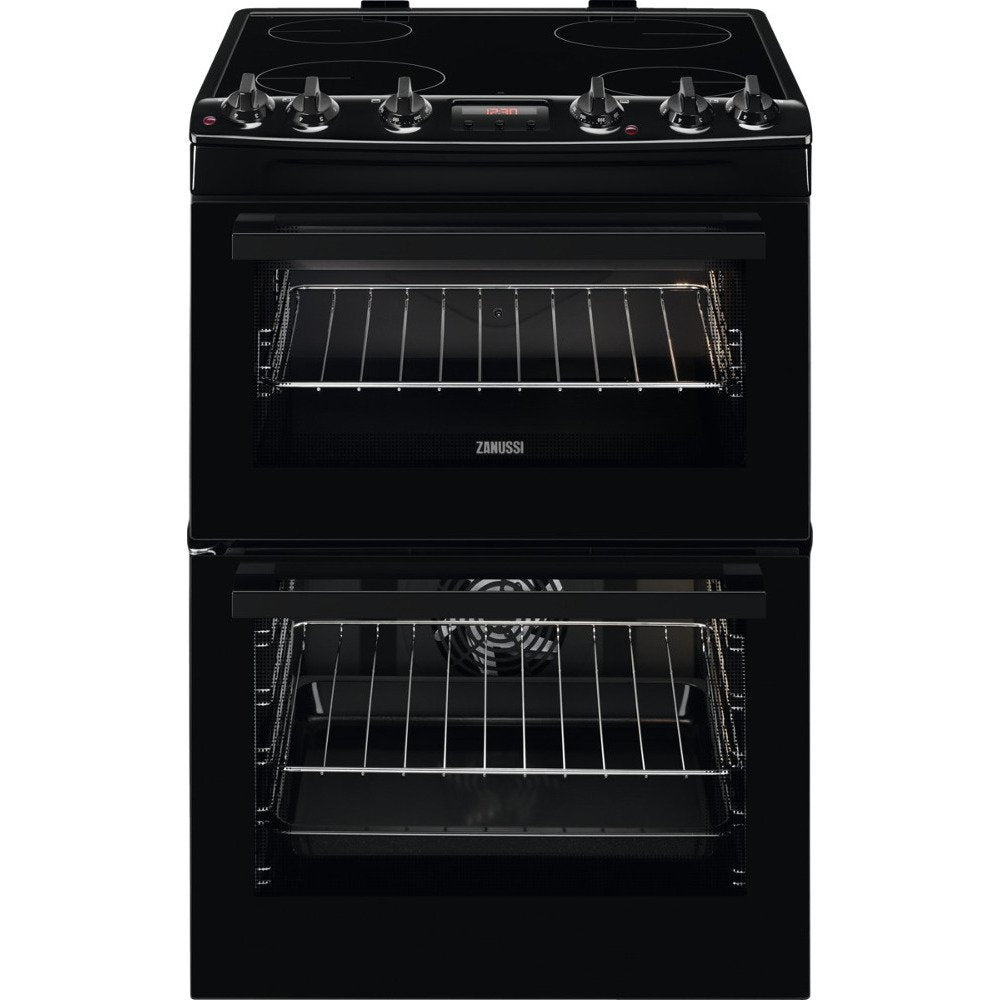 Zanussi ZCV66250BA Electric Cooker with Double Oven | Atlantic Electrics - 42724282990815 