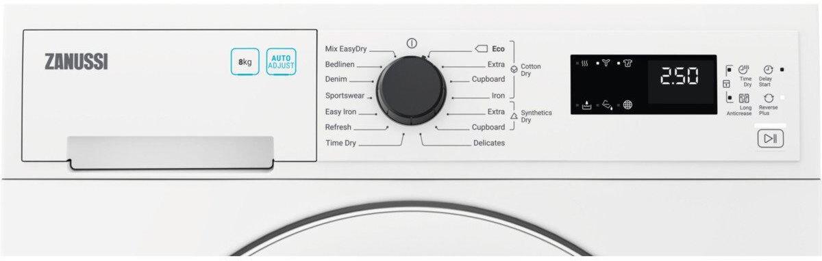 Zanussi ZDH87B4PW Heat Pump Tumble Dryer, White | Atlantic Electrics